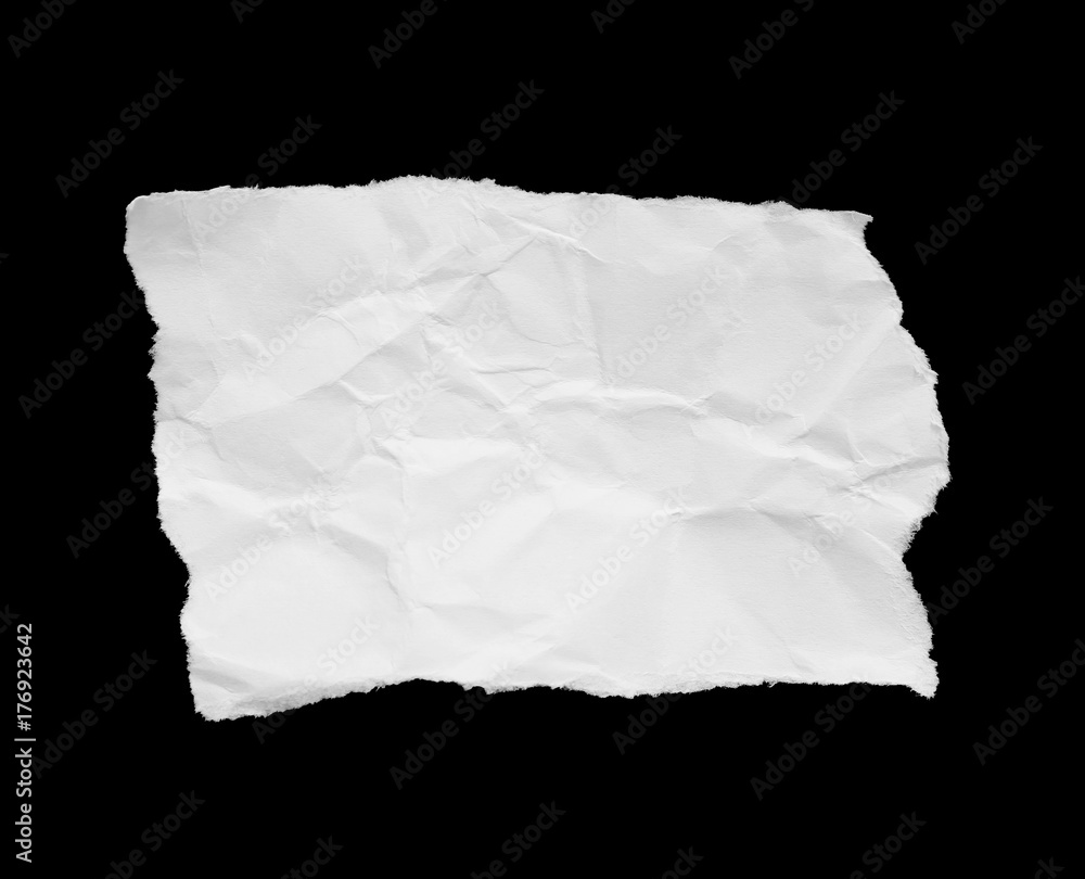 torn paper isolated on black background with copy space for text torn paper isolated on black background with copy space for text