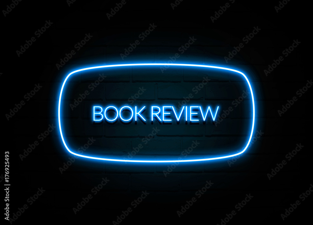 Book Review  - colorful Neon Sign on brickwall