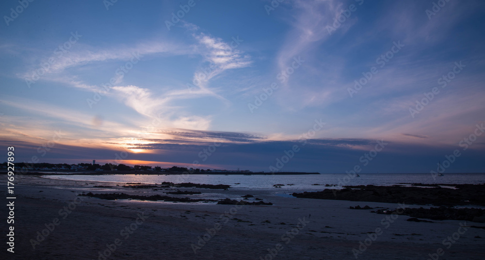 Obraz premium Coucher de soleil Ile d'Yeu Vendée France