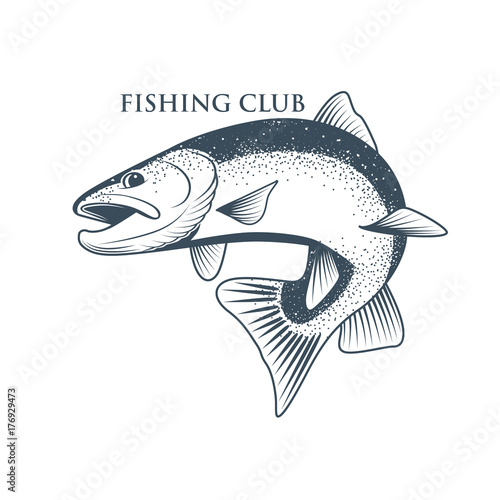 Fishing badge template