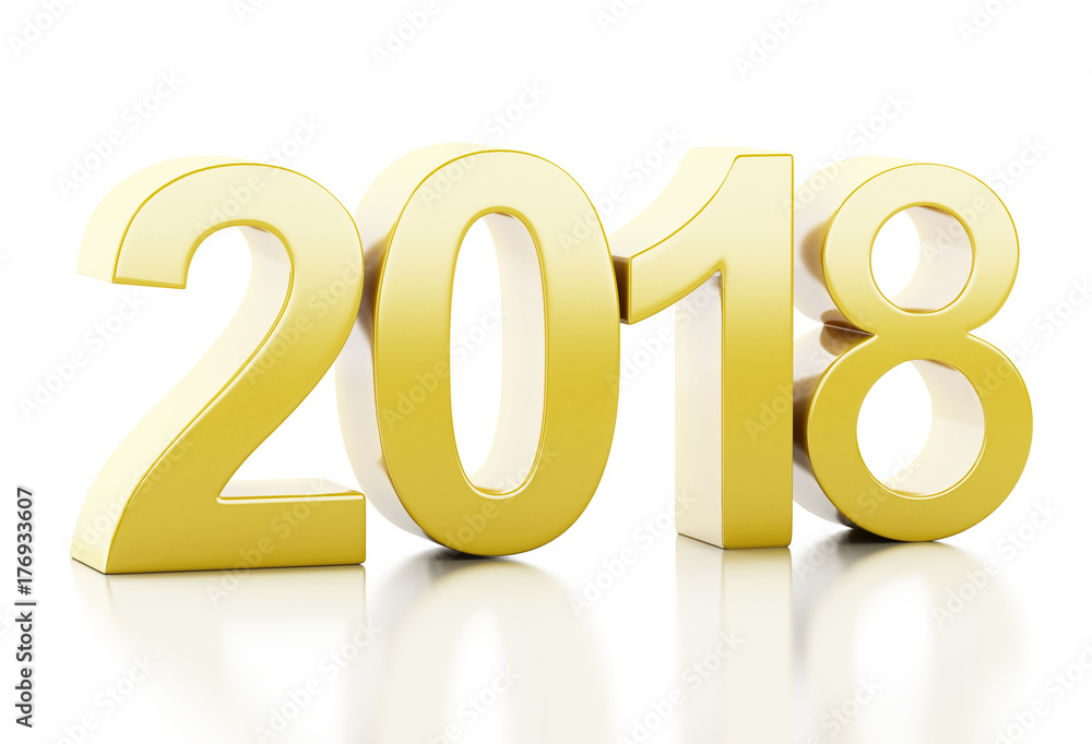 3d New Year 2018 3d New Year 2018