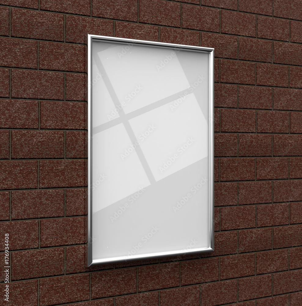 Fototapeta premium Blank Frames For Posters, Pictures, Arts, Drawings, Scenery And Print Templates, Mock Up Template On Wall Background. 3d render illustration.