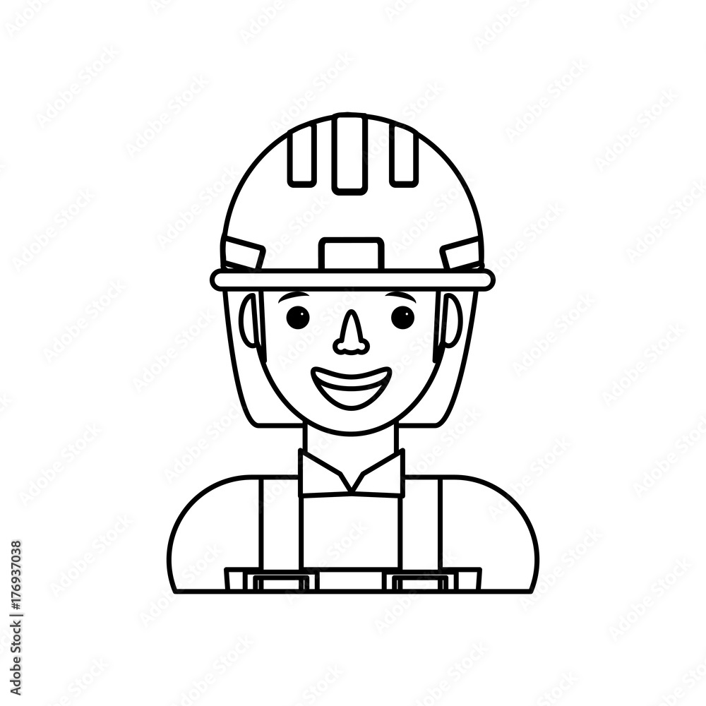 Obraz premium working man vector illustration