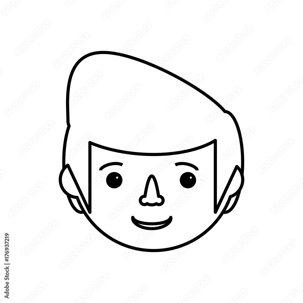 Fototapeta premium man face vector illustration