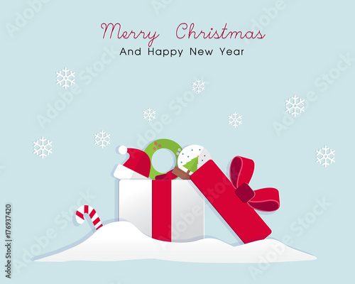 Merry Christmas Background Illustration