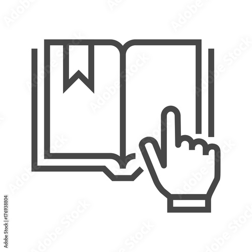 Book with Hand