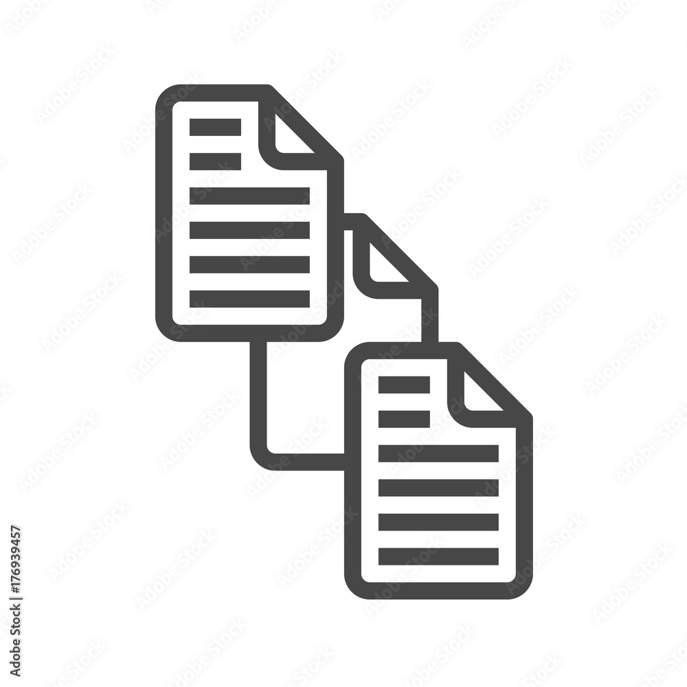 File Exchange Thin Line Vector Icon File Exchange Thin Line Vector Icon