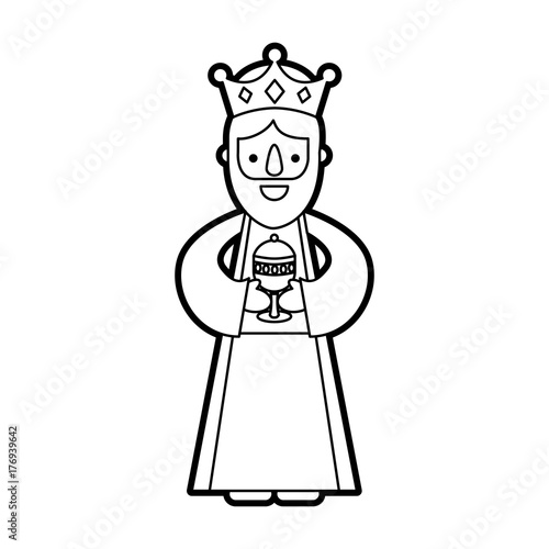 manger wise king christmas celebration bring presents to jesus