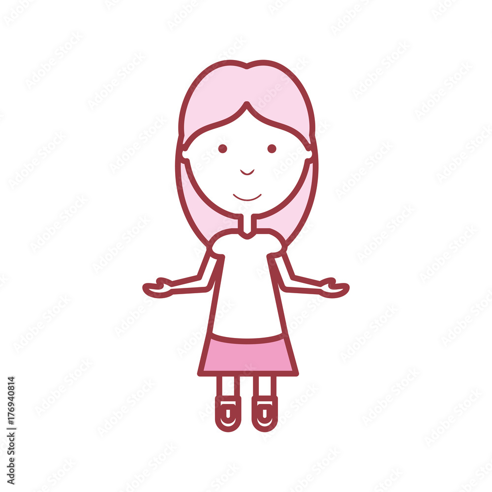 cartoon girl icon over white background vector illustration cartoon girl icon over white background vector illustration