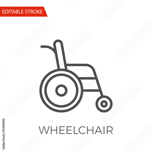 Wheelchair Vector Icon