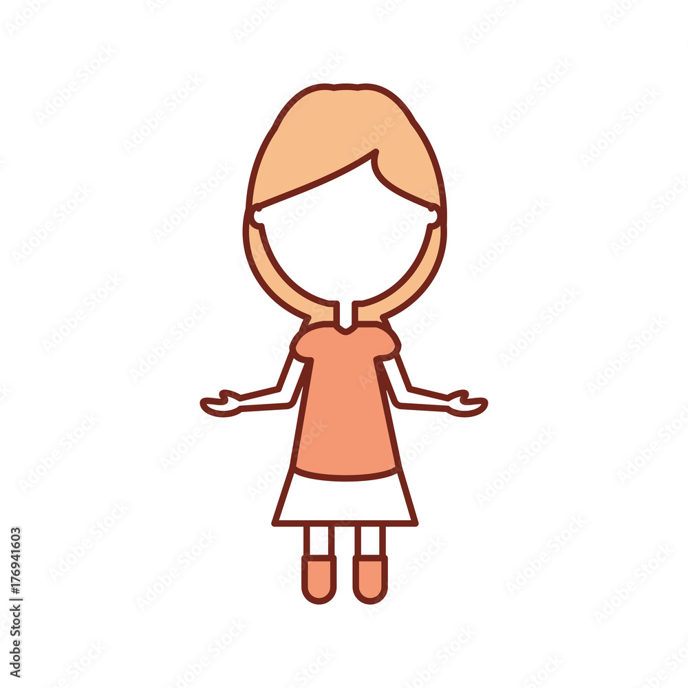 cartoon girl icon over white background vector illustration cartoon girl icon over white background vector illustration