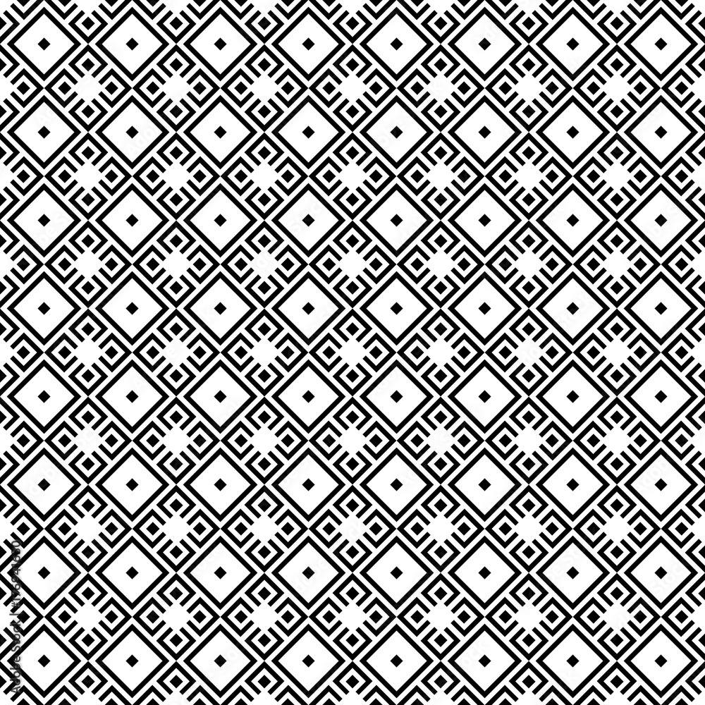 Seamless background for your designs. Modern vector black and white ornament. Geometric abstract pattern Seamless background for your designs. Modern vector black and white ornament. Geometric abstract pattern