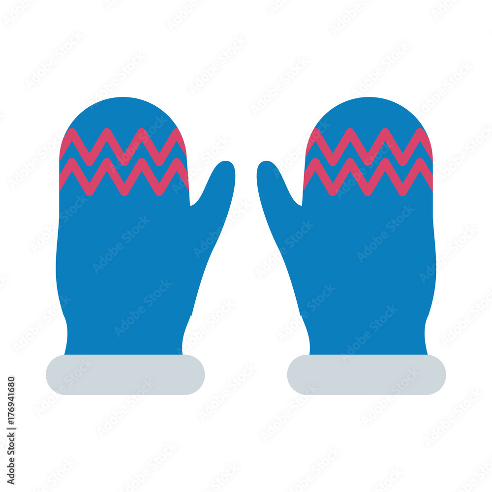 knit mittens gloves winter clothes icon image vector illustration design knit mittens gloves winter clothes icon image vector illustration design