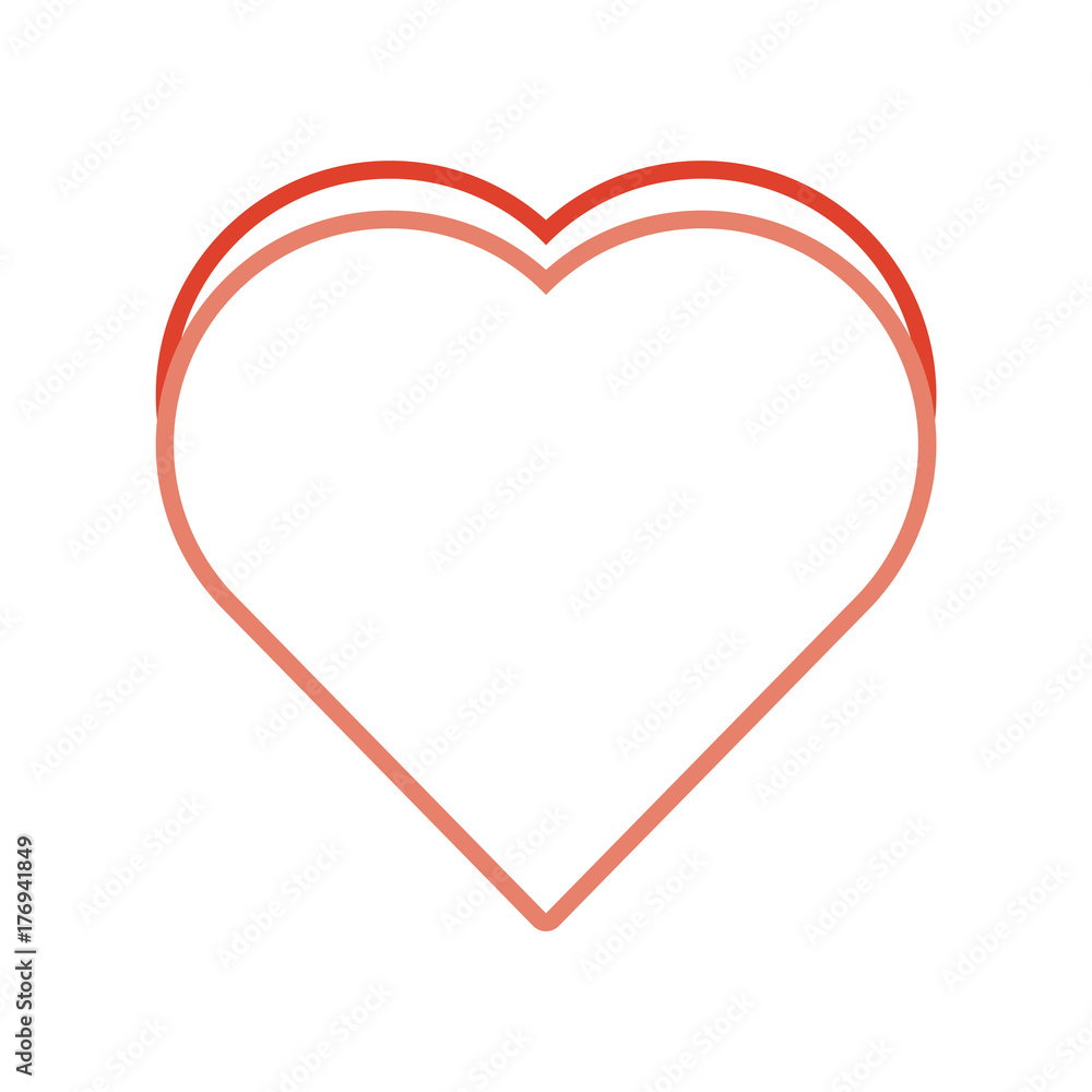 heart icon over whtie background vector illustration heart icon over whtie background vector illustration