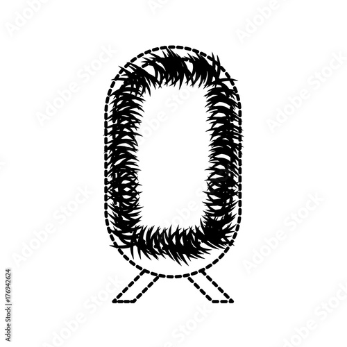 straw cradle manger christianity element icon