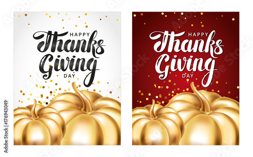 Happy thanksgiving day greeting card