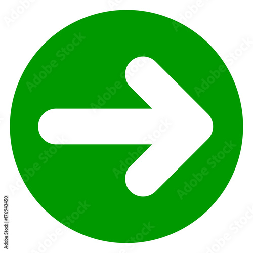 arrow green circle icon