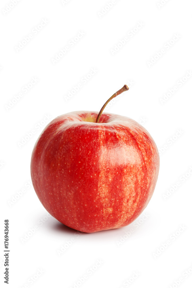 Red apple isolated on white background