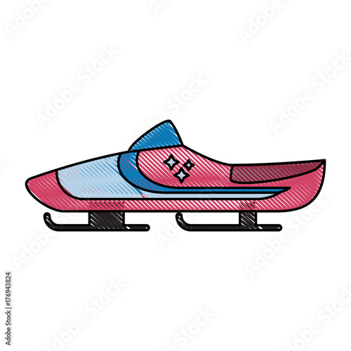 bobsleigh bank icon vector illustration graphic design