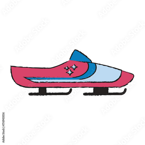 bobsleigh bank icon vector illustration graphic design
