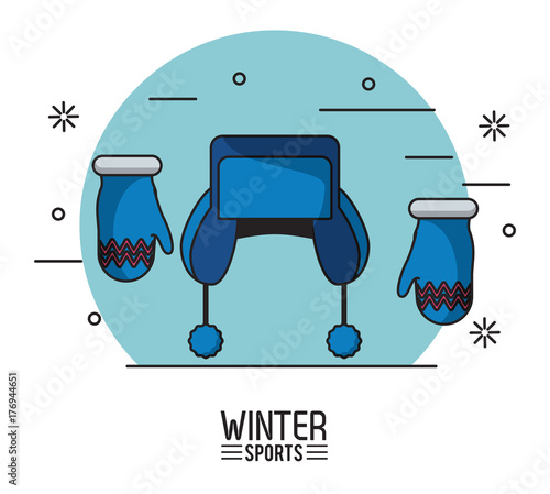 Winter extreme sports icon vector illustration graphic design