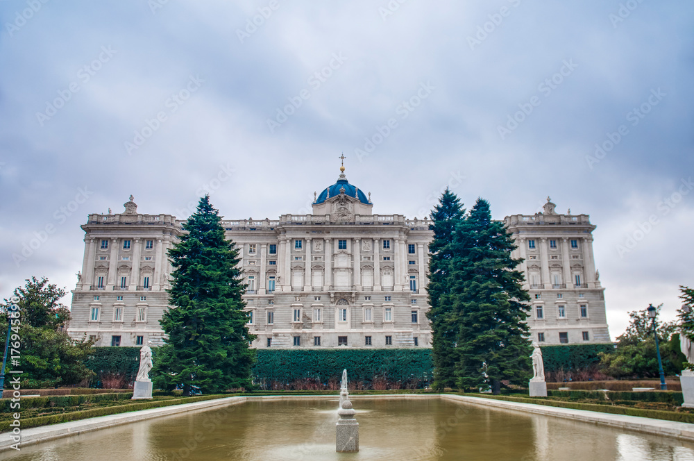 The Sabatini Gardens in Madrid, Spain.