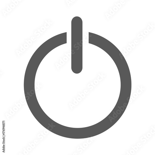 Power icon vector simple