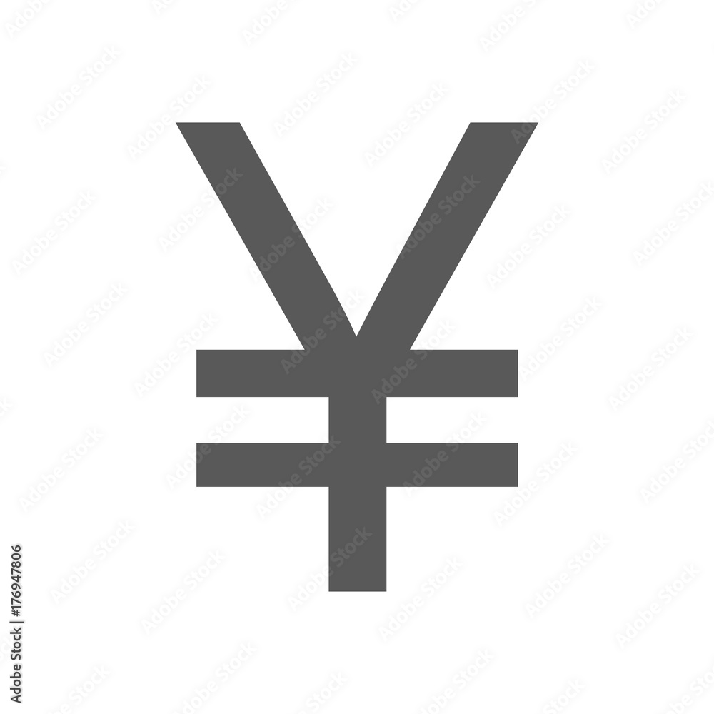 Yen symbol icon vector simple Yen symbol icon vector simple