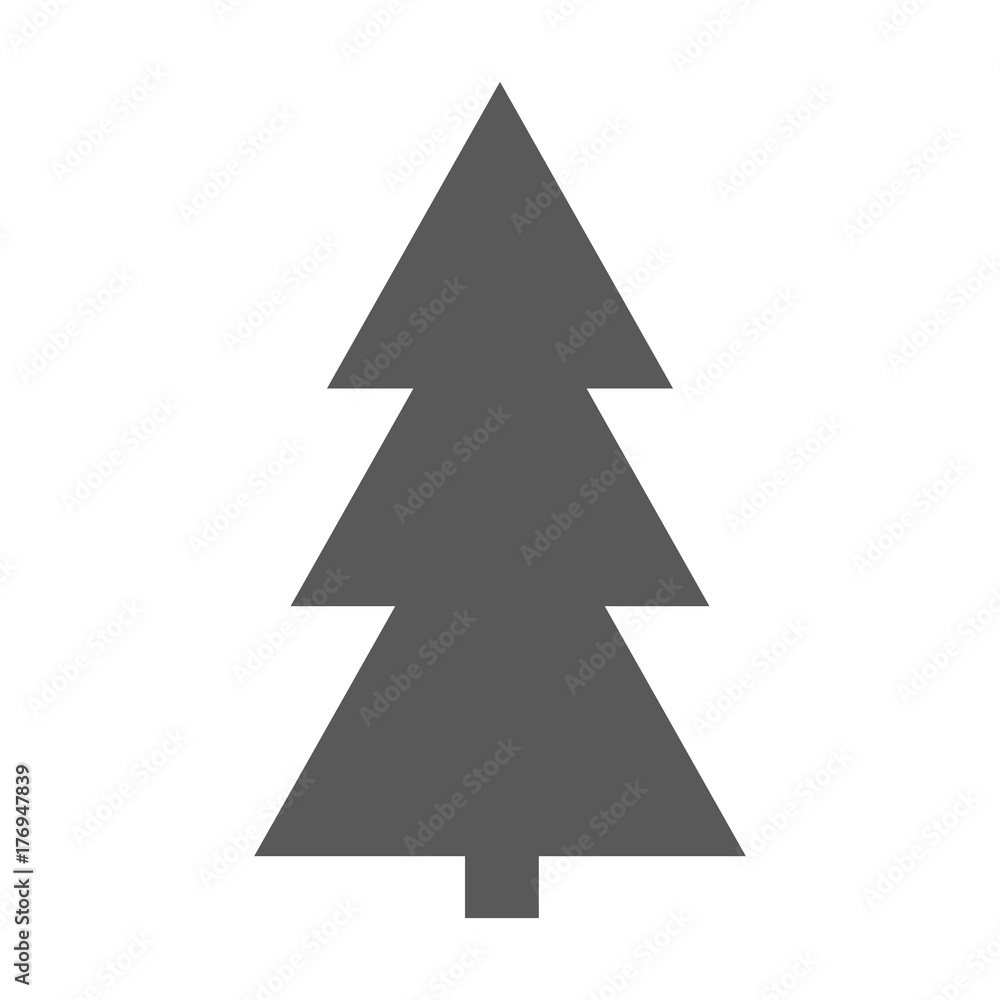 Christmas tree icon vector simple Christmas tree icon vector simple
