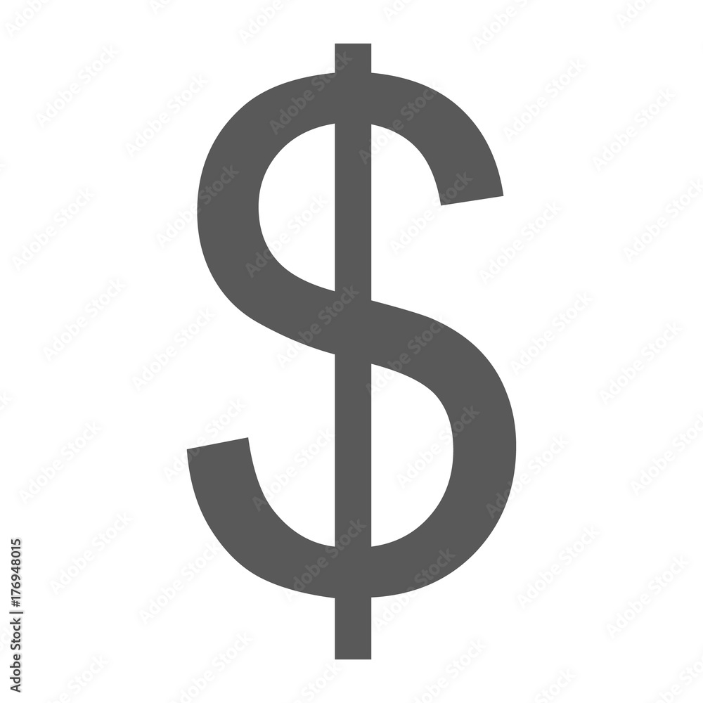 Dollar icon vector simple Dollar icon vector simple