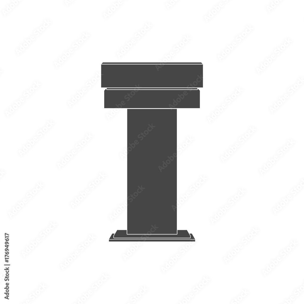 Podium Illustration, Podium vector icon Podium Illustration, Podium vector icon