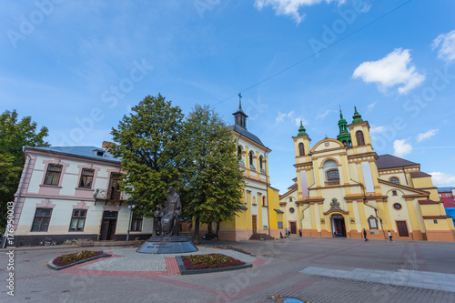 summer city square, Ukraine, Ivano-Frankovsk