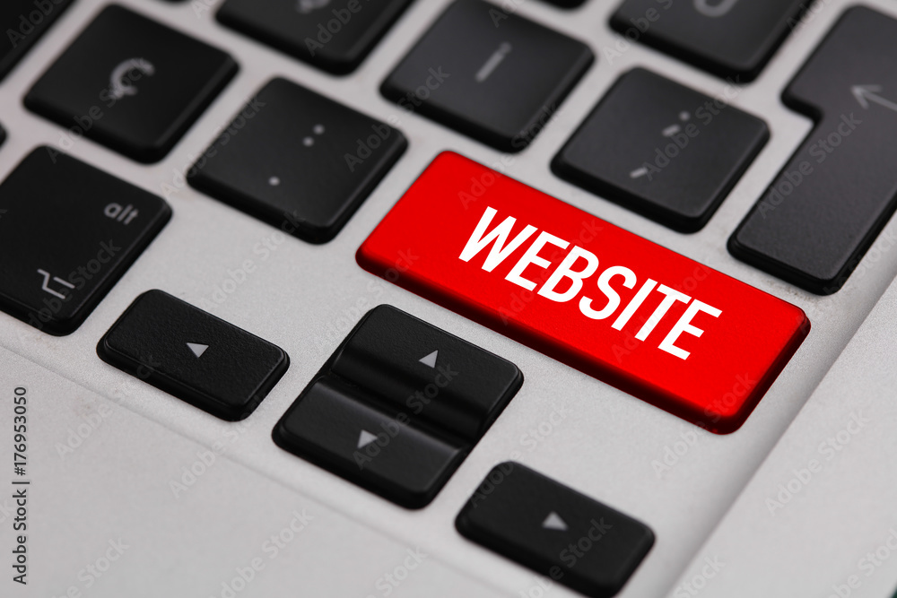 Black keyboard with WEBSITE button Black keyboard with WEBSITE button