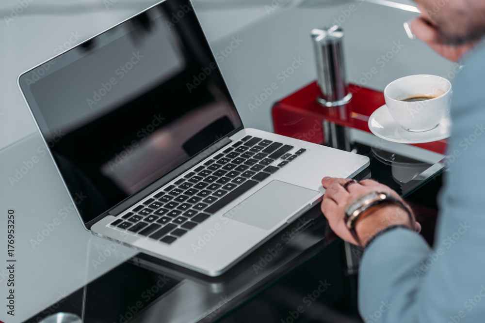 businessman using laptop businessman using laptop