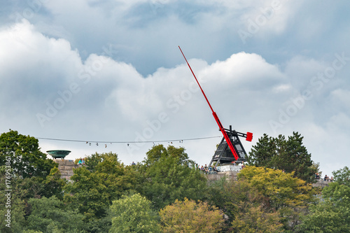 Photography Prague Metronome in the Czech Republic.