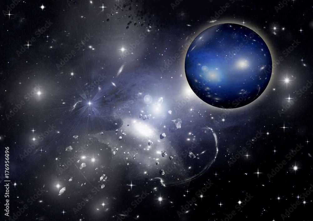 galaxy in a free space galaxy in a free space