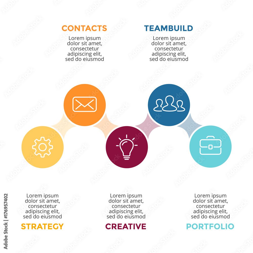 Vector circle metaball infographic, cycle diagram, graph, presentation chart. Business concept with 5 options, parts, steps, processes. Vector circle metaball infographic, cycle diagram, graph, presentation chart. Business concept with 5 options, parts, steps, processes.