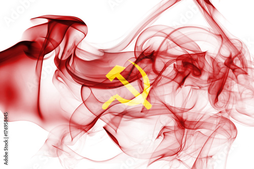 Communist smoke flag