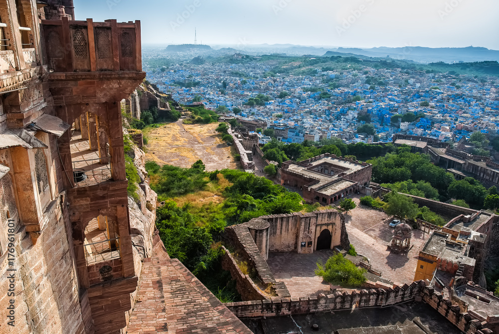 View from Mehrangarh Fort, Jodhpur, Rajasthan, India