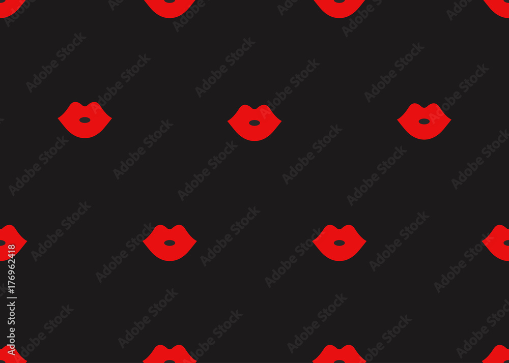 Cartoon red lips Cartoon red lips