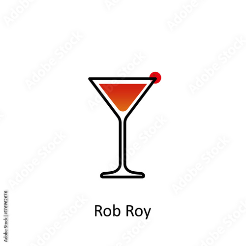 Rob Roy cocktail icon