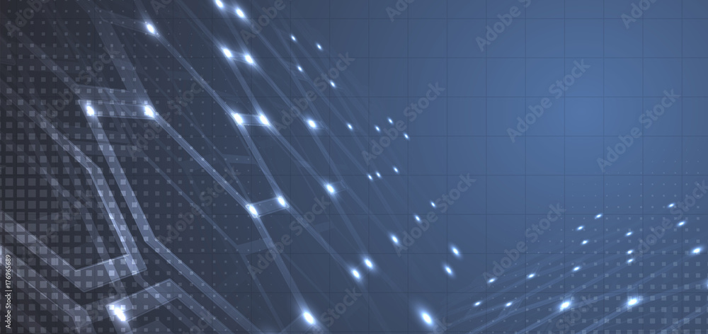 Obraz premium Digital technology world. Business virtual concept. Vector background