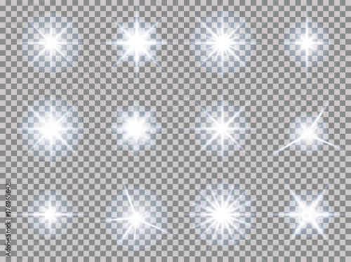 stars transparent light set