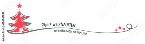 Weihnachtsbaum frohe Weihnachten Sterne Schwung