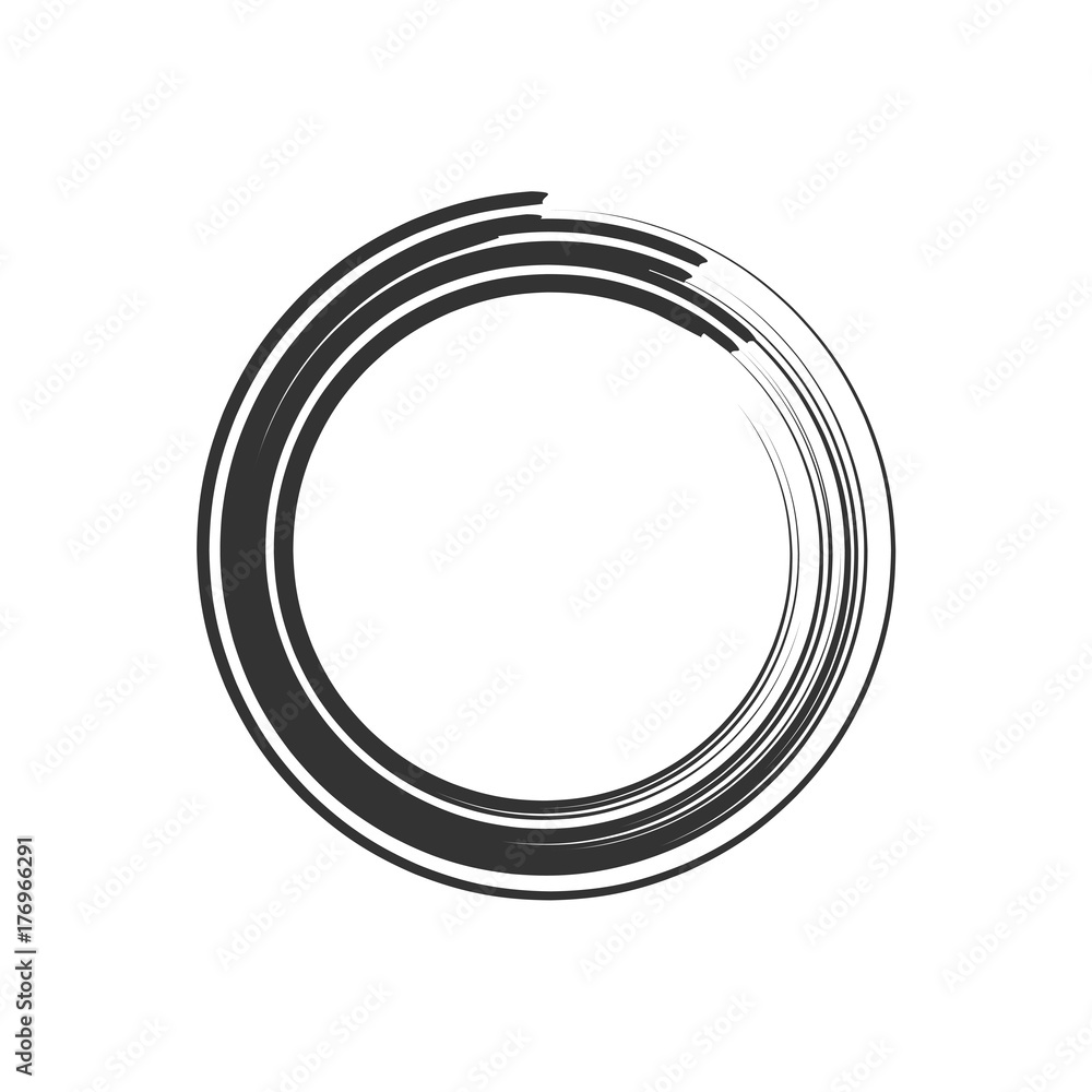 Bold Ink Brush Zen Symbol