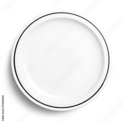 plate isolated on white background.