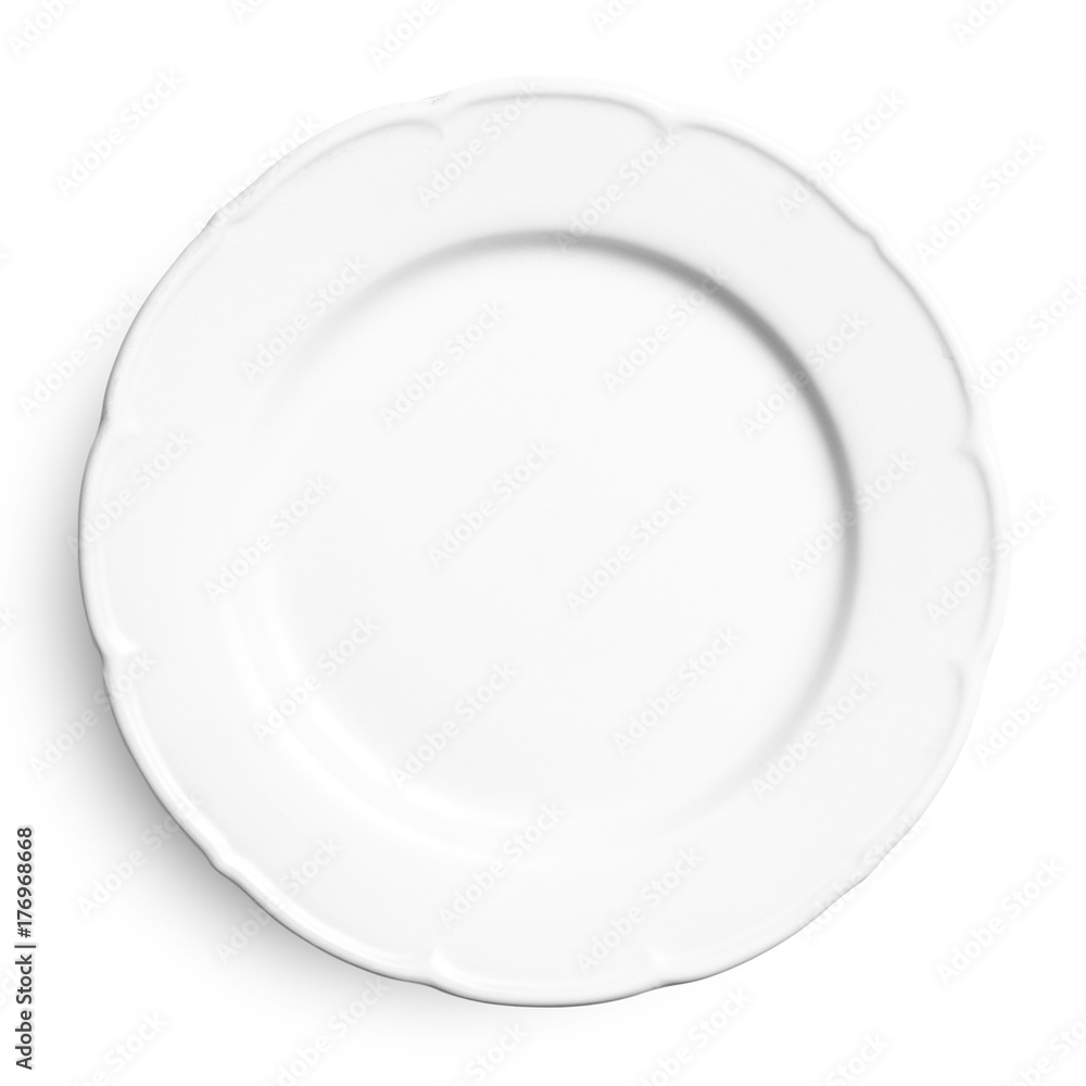 plate isolated on white background. plate isolated on white background.