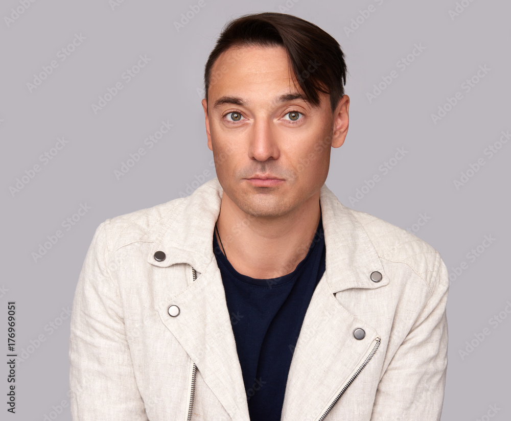 portrait of handsome man isolated portrait of handsome man isolated