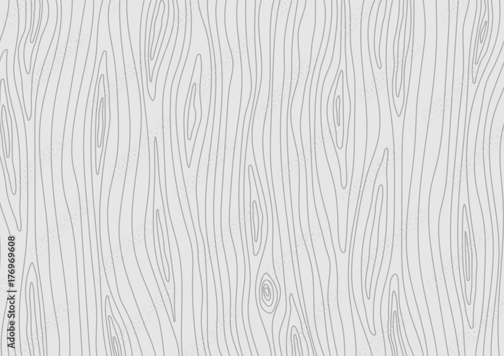 Naklejka premium Wooden light grey texture. Vector wood background