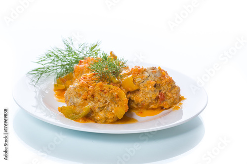meatballs in a plate